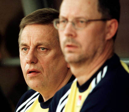 Tommy Söderberg och Lars Lagerbäck, förbundskaptener