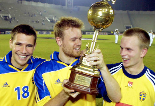 Kings Cup, Final, Sverige - Kina: Stefan Selakovic, Mattias