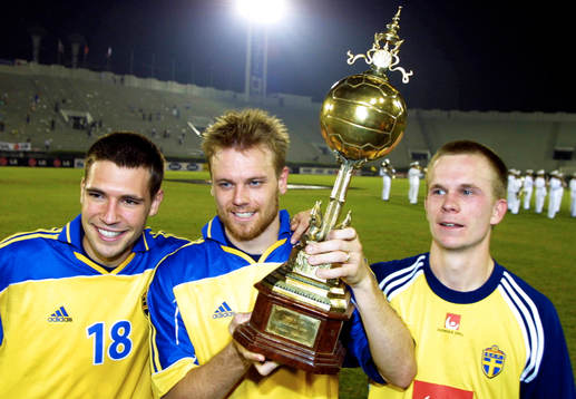 Kings Cup, Final, Sverige - Kina: Stefan Selakovic, Mattias