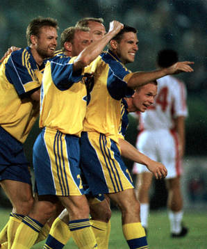Kings Cup, Final, Sverige - Kina: Tobias Linderoth, Sverige