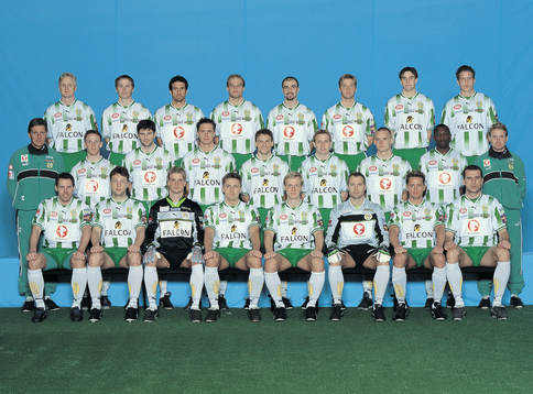Lagbild Hammarby IF: Bakre raden fr v: Christer Fursth,