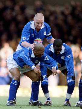 Dean Sturridge, Ade Akinbiyi och Matt Elliott, Leicester