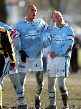 Daniel Majstorovic och Marcus Winqvist, Malmö jublar.