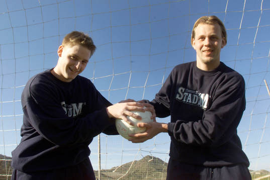 Peter Kennfors och Björn Stringheim, målvakter Öster.