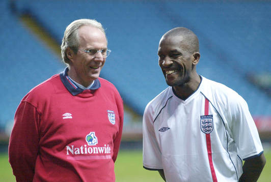 Sven-Göran Eriksson, förbundskapten England och Chris