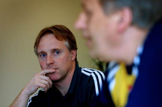 Mats Olsson, presschef och Tommy Söderberg,