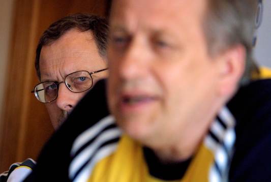Lars Lagerbäck och Tommy Söderberg, förbundskaptener