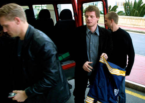 Johan Mjällby, Stefan Schwarz och Tobias Linderoth, Sverige