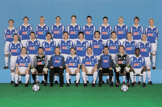 Fotboll, Allsvenskan, Lagbild Halmstad  (Halmstads BK)