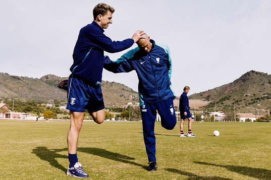 Zlatan Ibrahimovic och Daniel Majstorovic, Malmö stretchar