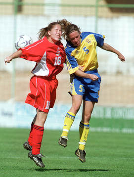 Linda Fagerström, Sverige och Kristina Kiss, Kanada, i