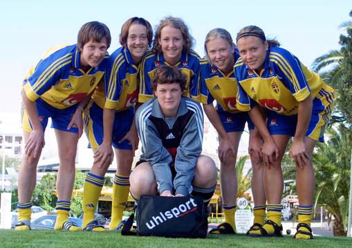 Malin Andersson, Therese Sjögran, Therese Lundin, Sara