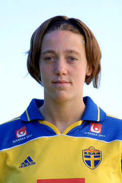 Fotboll, dam,  Therese Sjögran, Sverige