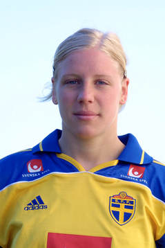 Fotboll, dam,  Carolin Hagberg, Sverige