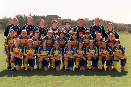 Fotboll, Damer, Sverige, Lagbild, Landslag
