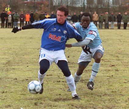Mikael Nilsson, Halmstad och Joseph Elanga, Malmö FF