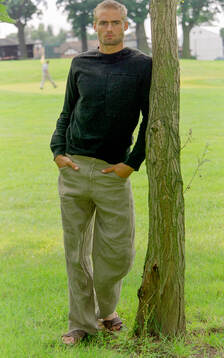 Olof Mellberg of Aston Villa at a golf course