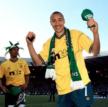 Henrik Larsson, Celtic jublar. (Jubel)