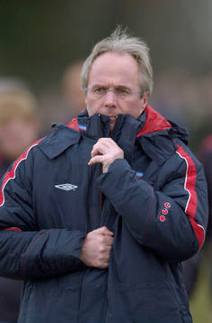 Englands förbundskapten Sven-Göran Eriksson (Svennis)