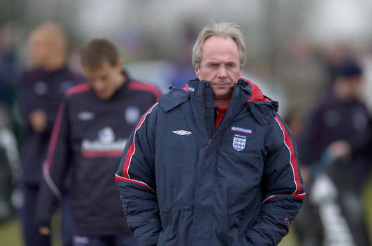 Englands förbundskapten Sven-Göran Eriksson (Svennis)