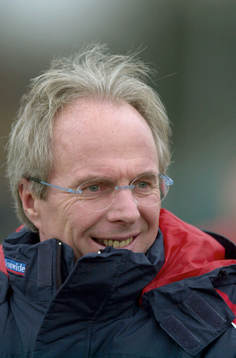 Englands förbundskapten Sven-Göran Eriksson (Svennis)