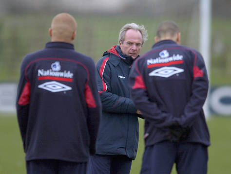 Englands förbundskapten Sven-Göran Eriksson (Svennis)
