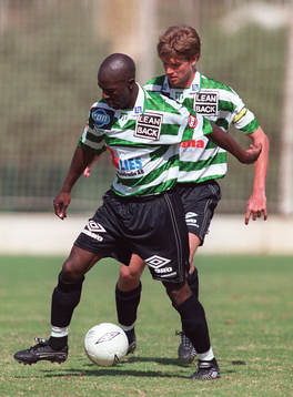 Västerås spelare Moses Ndugwa