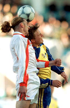 Sverige - Makedonien: Anders Svensson, Sverige och Goran