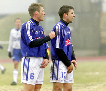 Halmstads Fredrik Gustafson och Stefan Selakovic