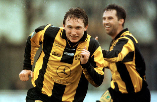 Fotboll, Allsvenskan,  Kim Källström, Häcken (jubel)