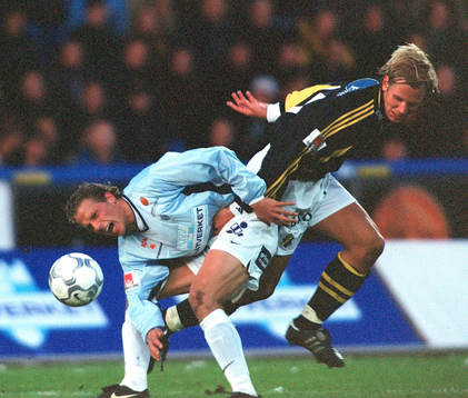 Erik Johansson, Malmö FF och Martin Åslund, AIK