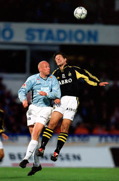 Peter Sörensen, Malmö FF och Thomas Lagerlöf, AIK