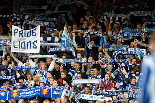 Göteborgsklacken trivdes idag. 11 500 på läktarna