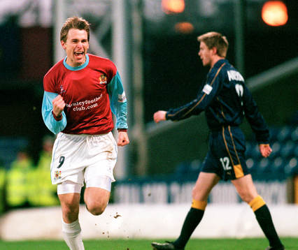 Gareth Taylor, Burnley, jublar (jubel)