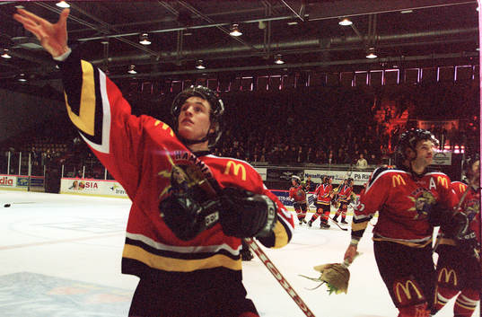 Hockey, Halmstad Hammers - IF Mölndal, jubel, Halmstad