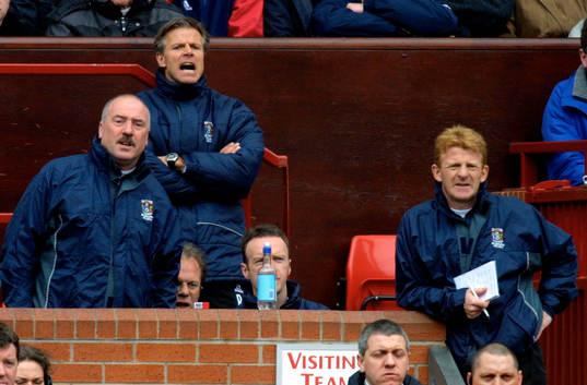 Roland Nilsson, assisterande manager och Gordon Strachan,
