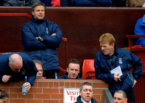 Roland Nilsson, assisterande manager och Gordon Strachan,