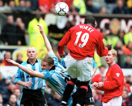 Fotboll, Premier League, Manchester United - Coventry.