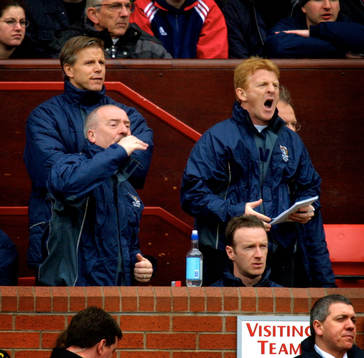 Roland Nilsson, assisterande manager och Gordon Strachan,