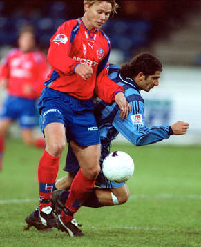 Björn Johansen, Helsingborg ( Helsingborgs IF ) och Abgar