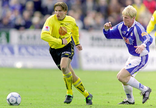 Elfsborgs Anders Svensson mot Halmstads Petter Hansson