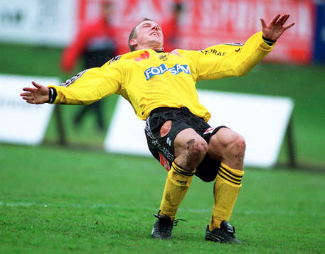 Mjällby - Assyriska. Håkan Bengtsson (jubel)