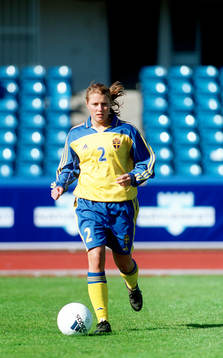 fotboll, dam, Karolina Westberg