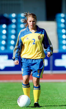 fotboll, dam, Karolina Westberg