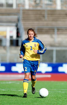fotboll, dam, Karolina Westberg