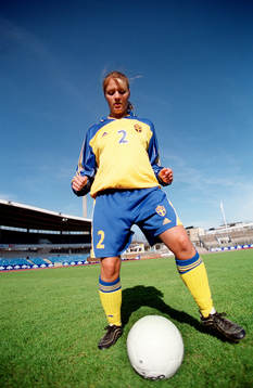 fotboll, dam, Karolina Westberg