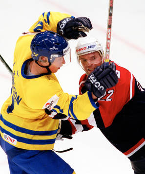 Jörgen Jonsson, Sverige, och Eric Weinrich, USA