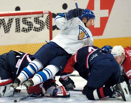 Ishockey, VM, Filand - USA