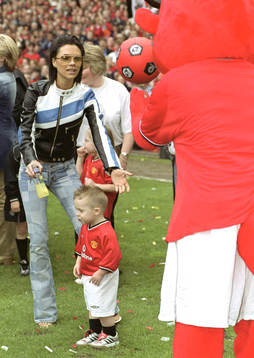 Victoria och Brooklyn Beckham