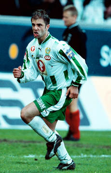 Fotboll, Allsvenskan, Kennedy Bakircioglü, Hammarby (jubel)